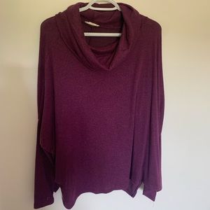 Soft Purple Cowl Neck Sweater